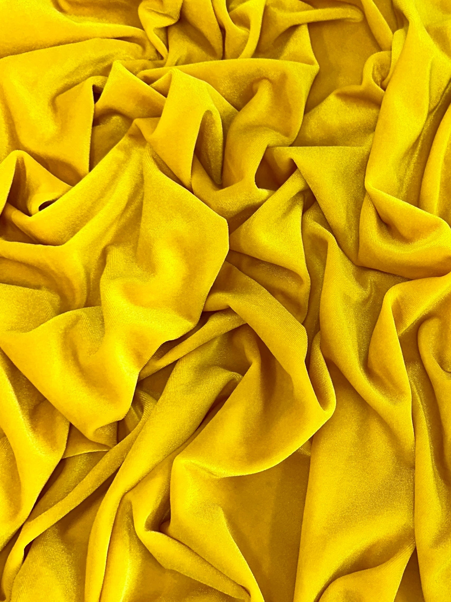 Yellow Stretch Velvet, Velvet Material, Velvet Fabric, Velour Fabric Sale, Velvet Fabric Online, Stretch Velvet Spandex, Plush Velvet