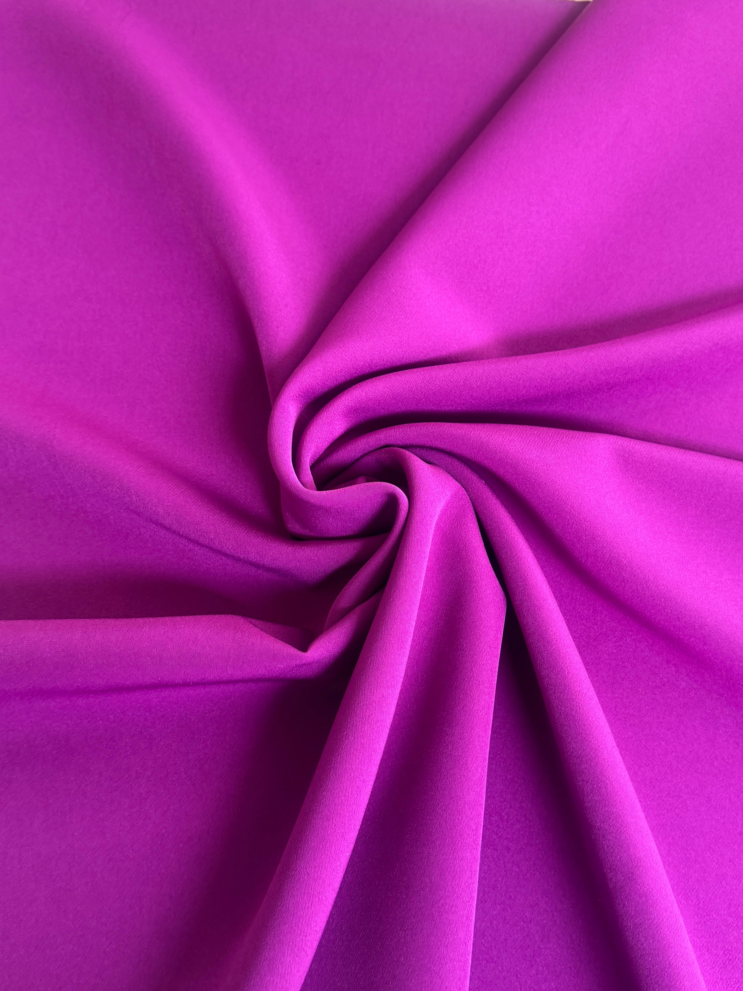 Magenta Stretch Crepe, Magenta stretch crepe, Stretch textured fabric, Premium stretch crepe, Crepe for bride, Textured crepe for woman, Crepe in low price, Stretch crepe fabric