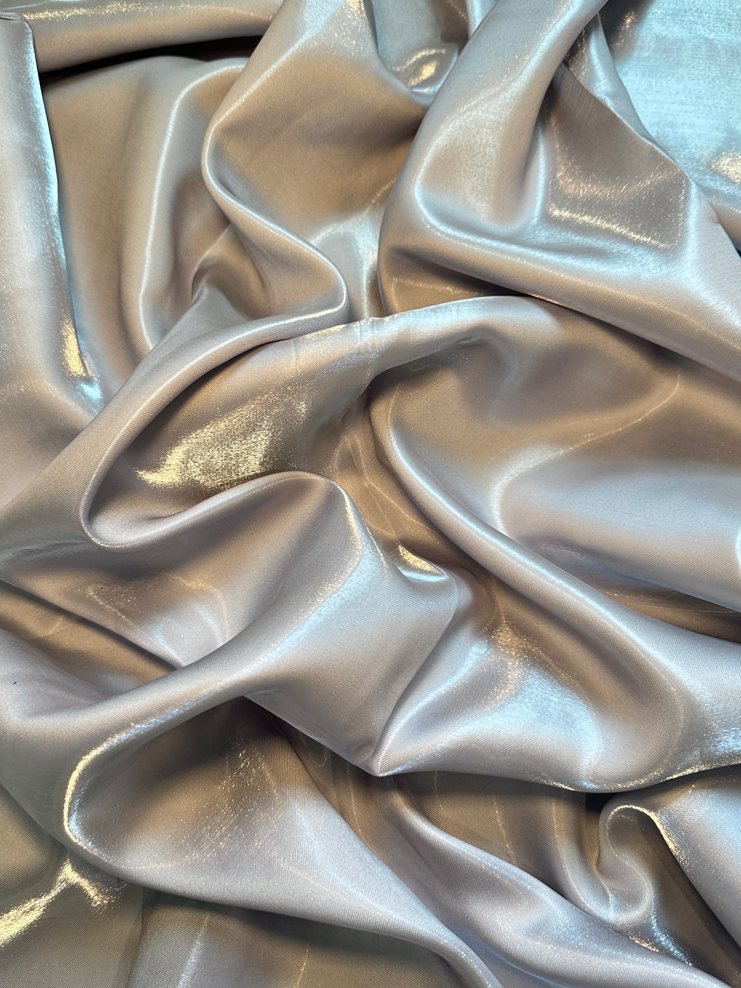 Silver Liquid Bridal Satin, Luxury Silky Satin, Liquid Bridal Satin, Silky Satin, Premium Stretch Bridal Satin, Satin for Bride, Satin for Women, Satin in Low Price, Cheap Satin, Satin on Sale