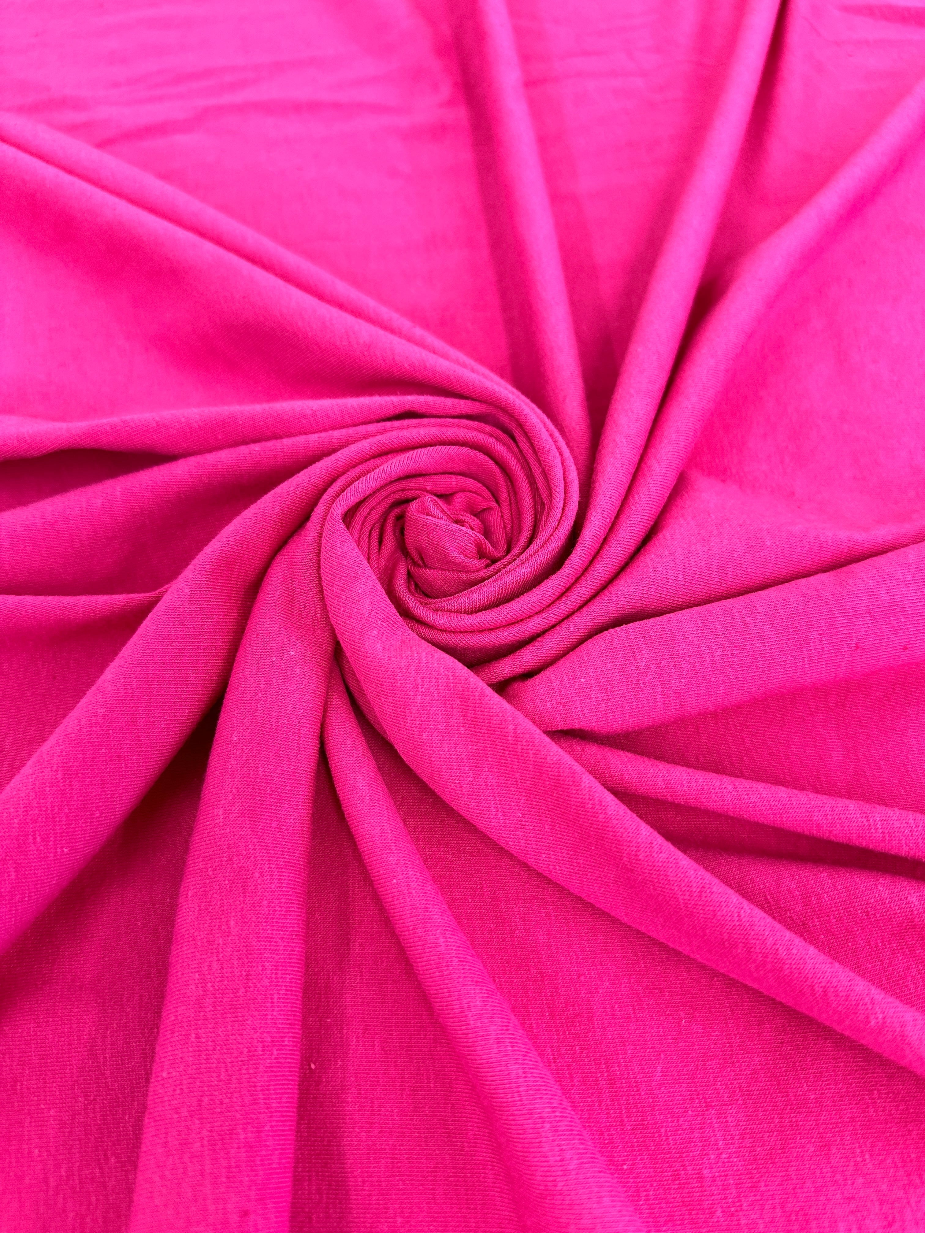 Fuchsia Cotton Jersey Spandex, Cotton Spandex, Shiny Spandex, Stretch Fabric, Cotton Jersey Spandex, Cotton Jersey, Jersey Spandex, Cotton fabric