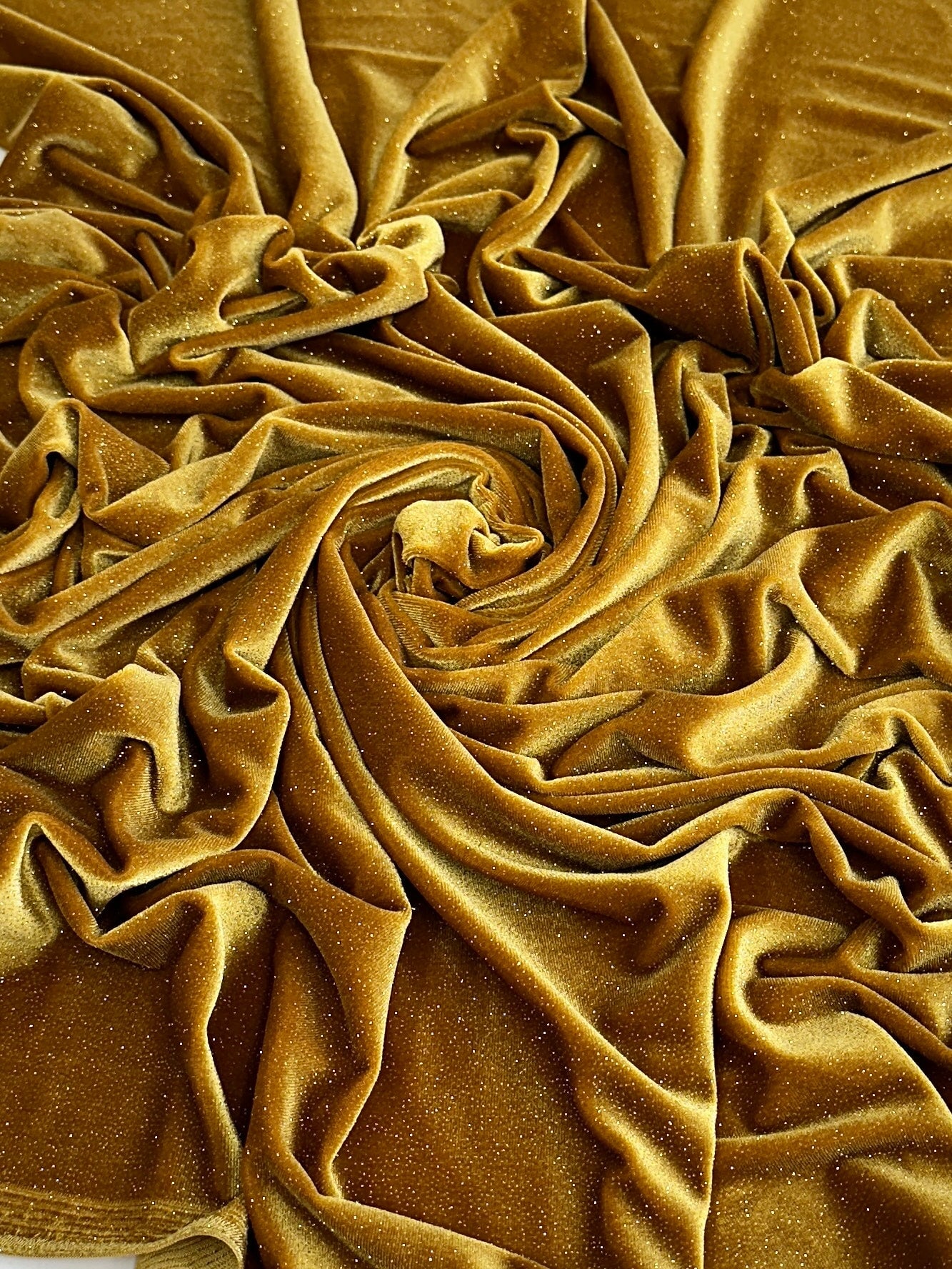 Gold Shimmery Stretch Velvet, Velvet Material, Velvet Fabric, Velour Fabric Sale, Velvet Fabric Online, Stretch Velvet Spandex, Plush Velvet