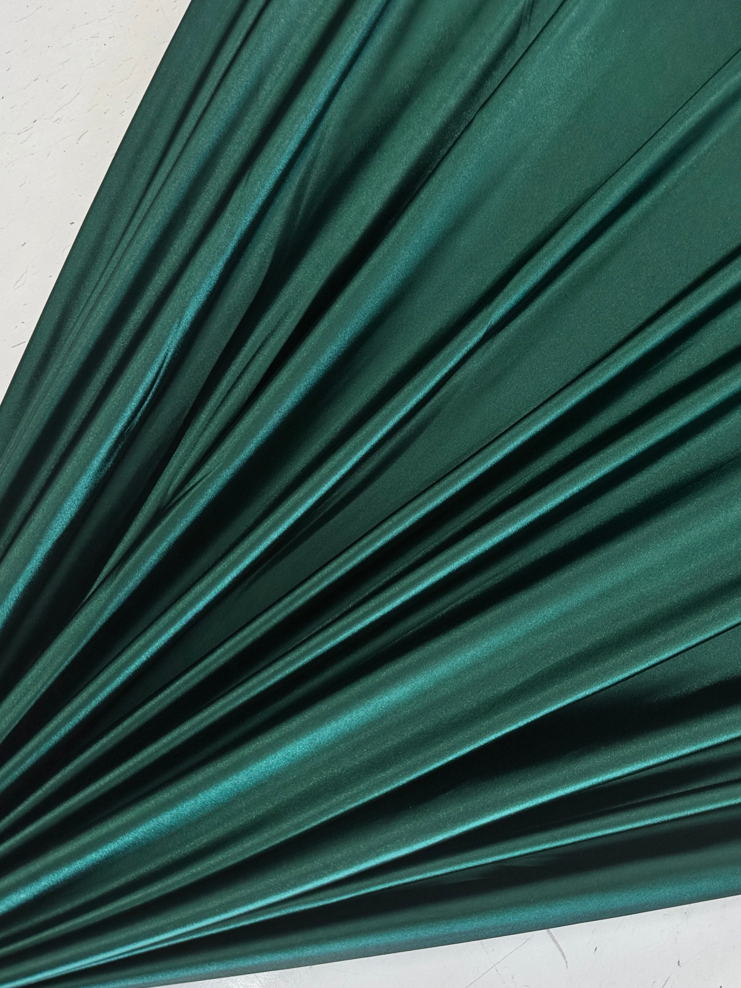 Hunter Green Shiny Nylon Spandex, Hunter Green Spandex, Nylon Spandex, Shiny Spandex, Stretch Fabric, 4 way stretch fabric, Fabric on Sale, Activewear Fabric, Polyester Fabric