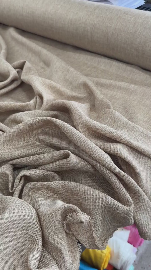 Sand Faux Linen, Faux Linen, Linen Fabric by yard, linen fabric, linen material, premium linen, Cheap Fabric Store