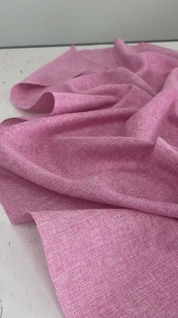 Baby Pink Faux Linen, Faux Linen, Linen Fabric by Yard, Linen Fabric, Linen Material, Premium Linen, Durable Fabric, Home Decor Fabric