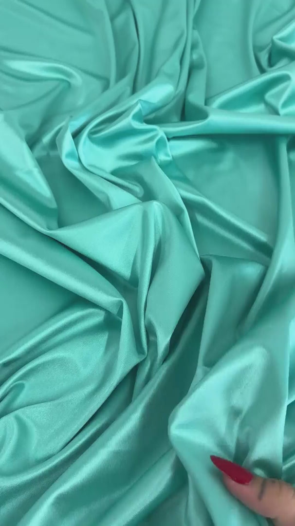 Tiffany Blue Shiny Nylon Spandex, Shop Fabrics Online, Sewing, Fabric Store, Sewing Store, Cheap Fabric Store, Kiki Textiles, Textile by the Yard