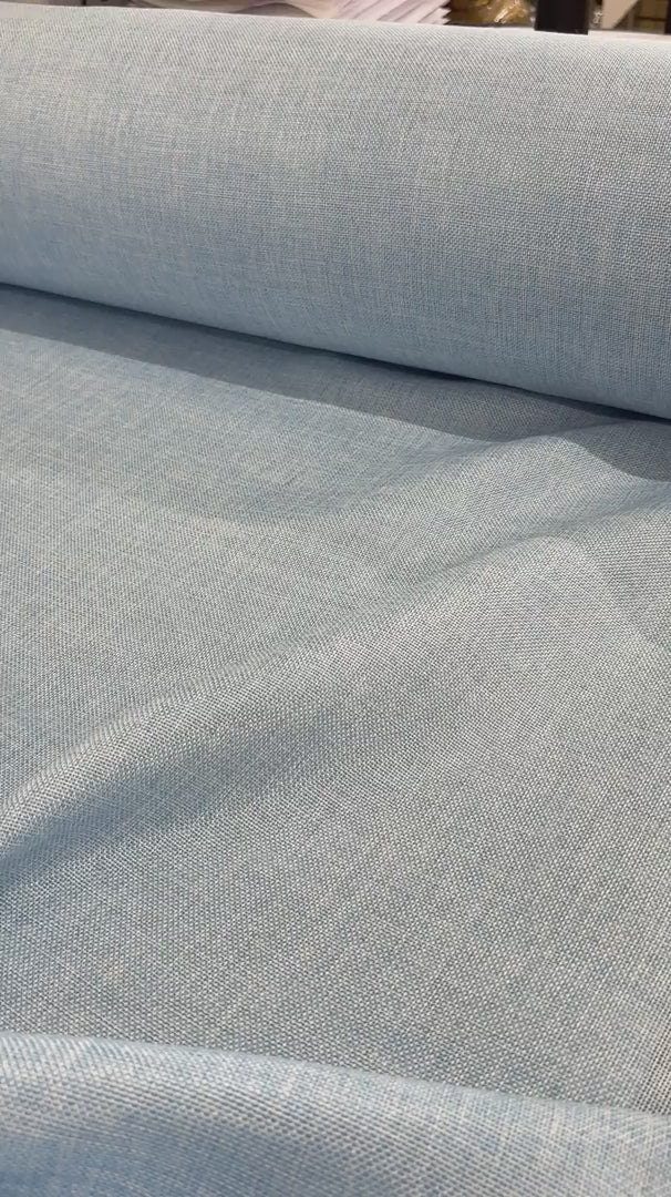 Baby Blue Faux Linen, Faux Linen, Linen Fabric by Yard, Linen Fabric, Linen Material, Premium Linen, Durable Fabric, Home Decor Fabric