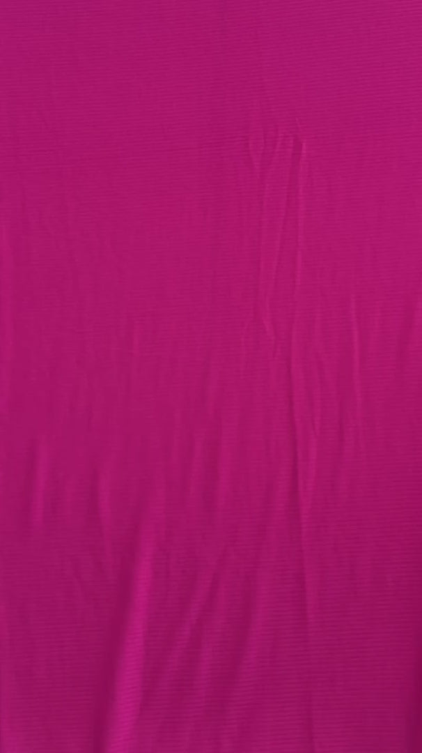 Hot Pink Solid Rib Knit, Jersey Knit, 4 Way Stretch Fabric, Chunky Knit, Knit Fabric by the Yard, Spandex Fabric, Textured Knit