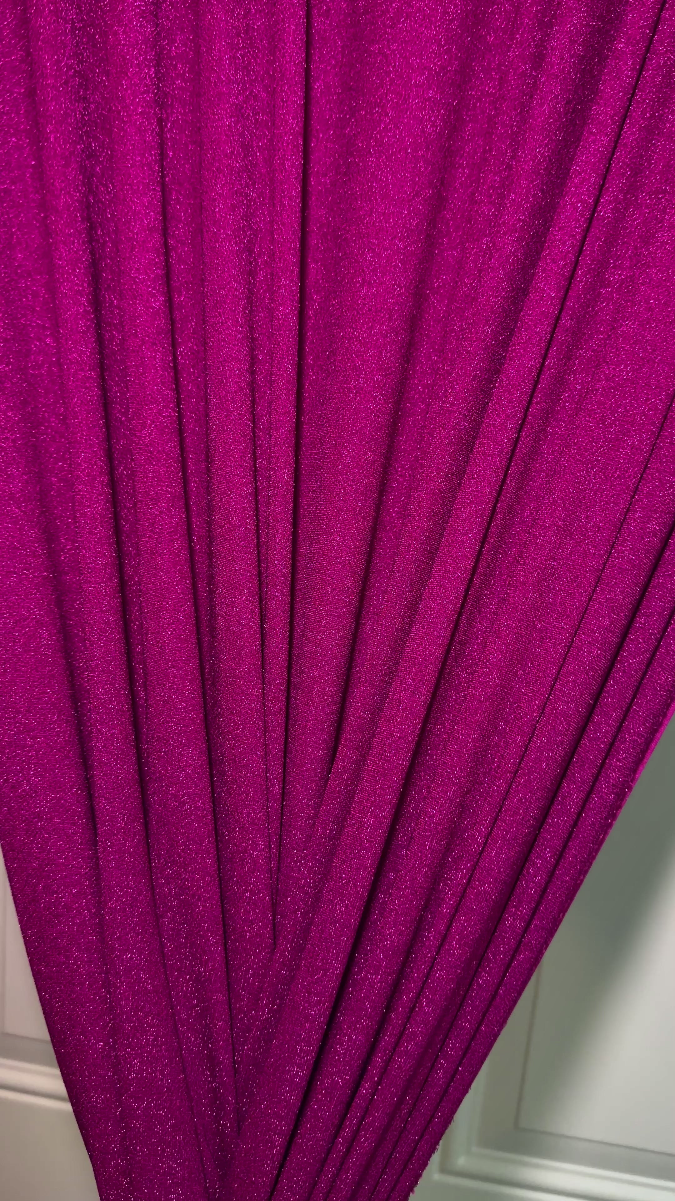Romex Textiles Polyester Spandex Shiny Lurex Knit Fabric (3 Yards