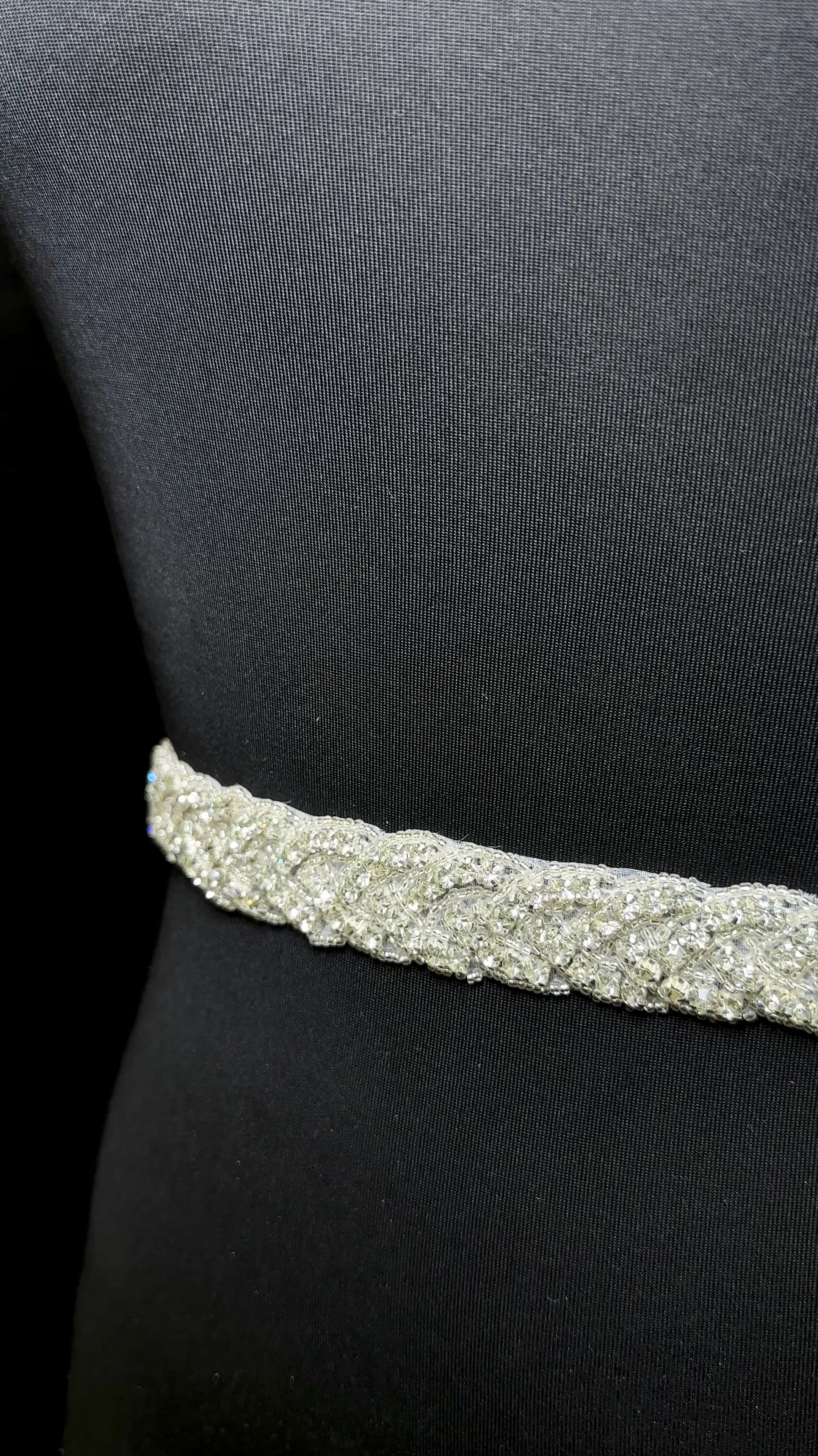 anna belt iron on rhinestone applique, Silver belt, dark silver applique, silver bodice, silver embellishment for dress,