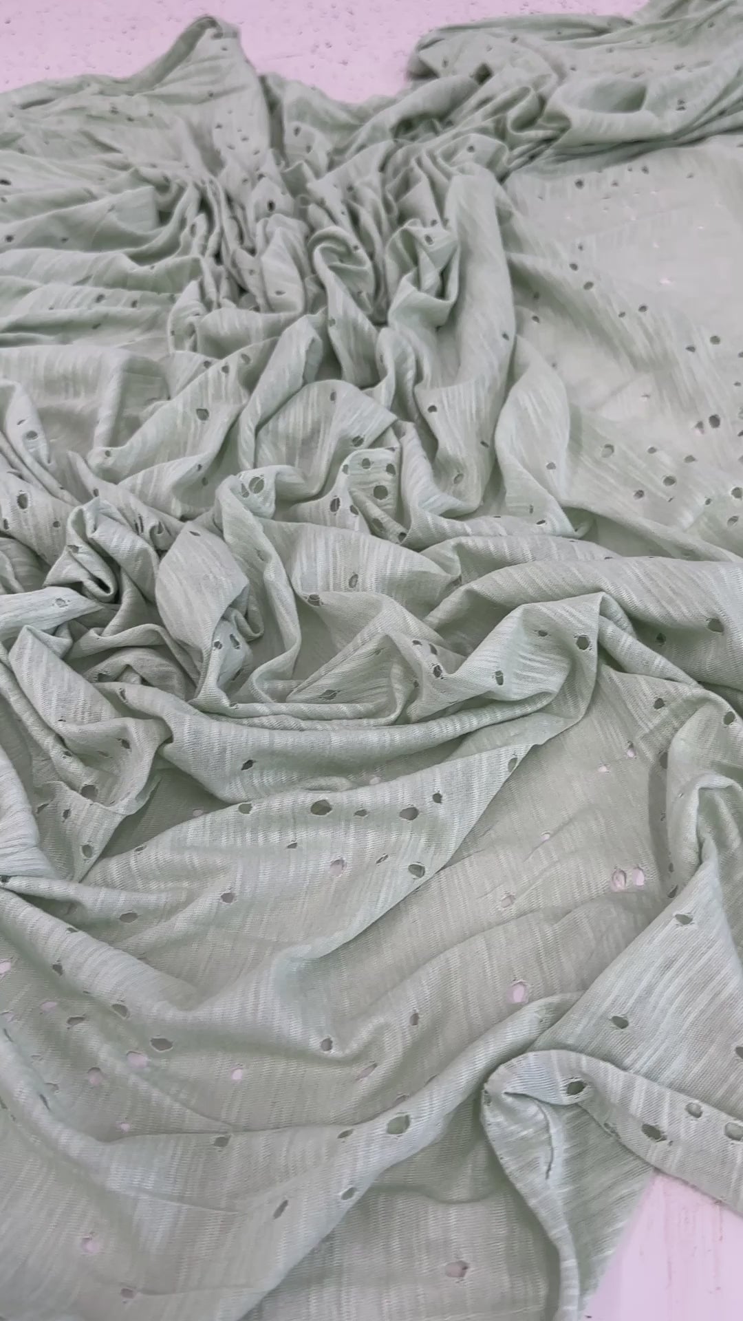 Sage Green Distressed Cotton Rayon Jersey, Sage Green Cotton, Organic cotton, Breathable fabric, Lightweight fabric,Fair trade cotton, Cotton yarn, Gauze fabric, Cotton fashion, Tie-dye fabric