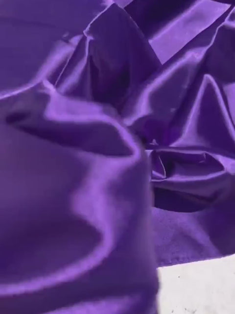 Shop now Purple Silky Stretch Satin by Yard- Kiki Textiles