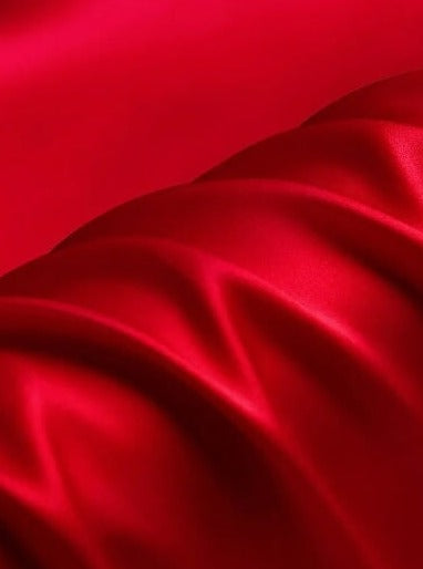 Red Satin Fabric Polyester Spandex 2 Way Stretch Lining Under Lace Lingerie  Colour Options 150cm Wide 