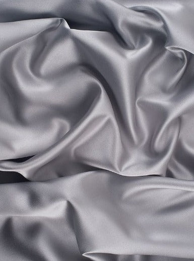 Silver Satin Fabric, Silky Satin Fabric Silver , Bridal Satin Medium Weight, Satin for gown, Shiny Satin, Gray Silk by the yard, satin for woman, silver satin, light silver satin, dark silver satin, silver silky satin, cheap satin, satin in low price, buy satin online, discounted satin