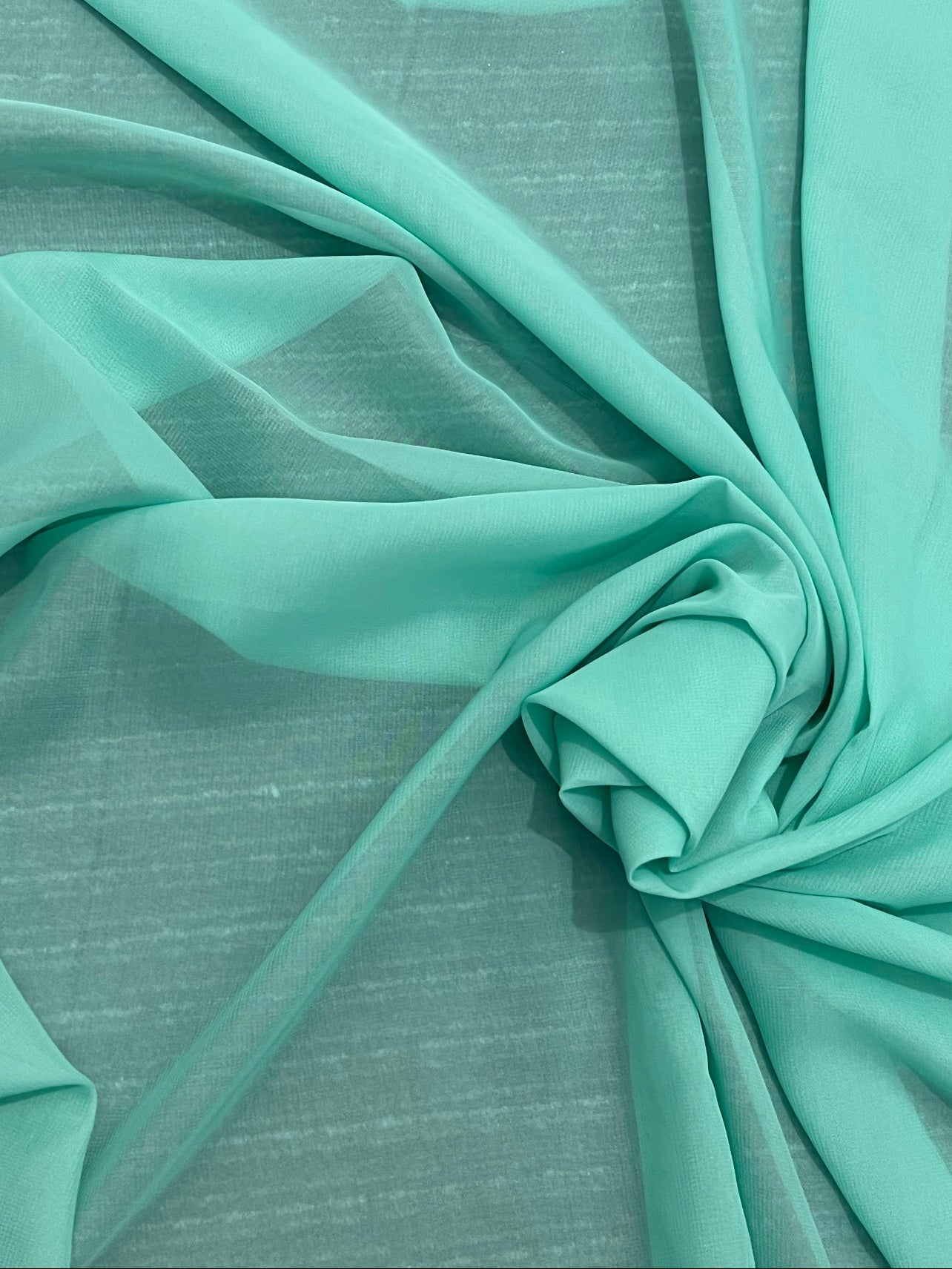 mint chiffon, green chiffon, sage green chiffon, light green chiffon, chiffon for woman, chiffon for bride, premium chiffon, chiffon in low price, chiffon for party wear, chiffon for gown