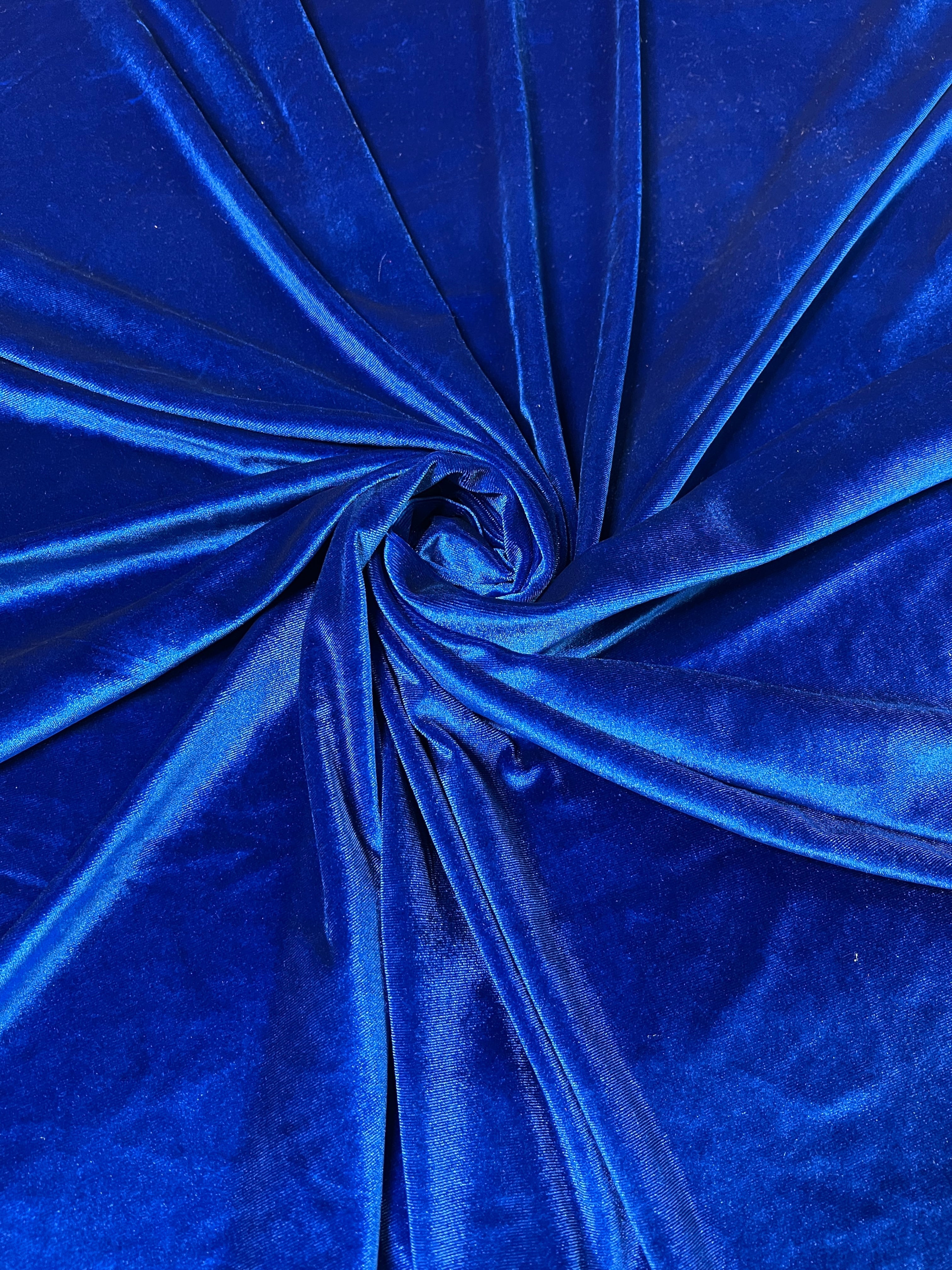 Dressmaking Fabric, Delilah Luxury Silk & Viscose Velvet - Royal Blue