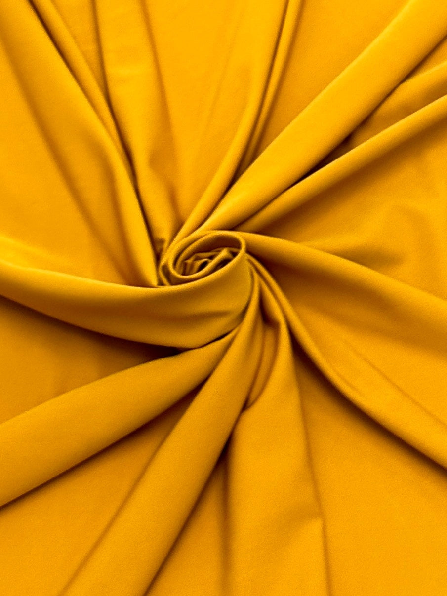 gabardine twill, gabardine poplin, crepe fabric, twill fabric, gabardine fabric, twill fabric by the yard, crepe fabric by the yard, gabardine fabric by the yard, crepe fabric by the yard, poplin fabric by the yard, bridal crepe, mustard stretch crepe, bright yellow crepe, crepe for woman, bridal crepe, discounted fabric, fabric on sale, buy fabric online