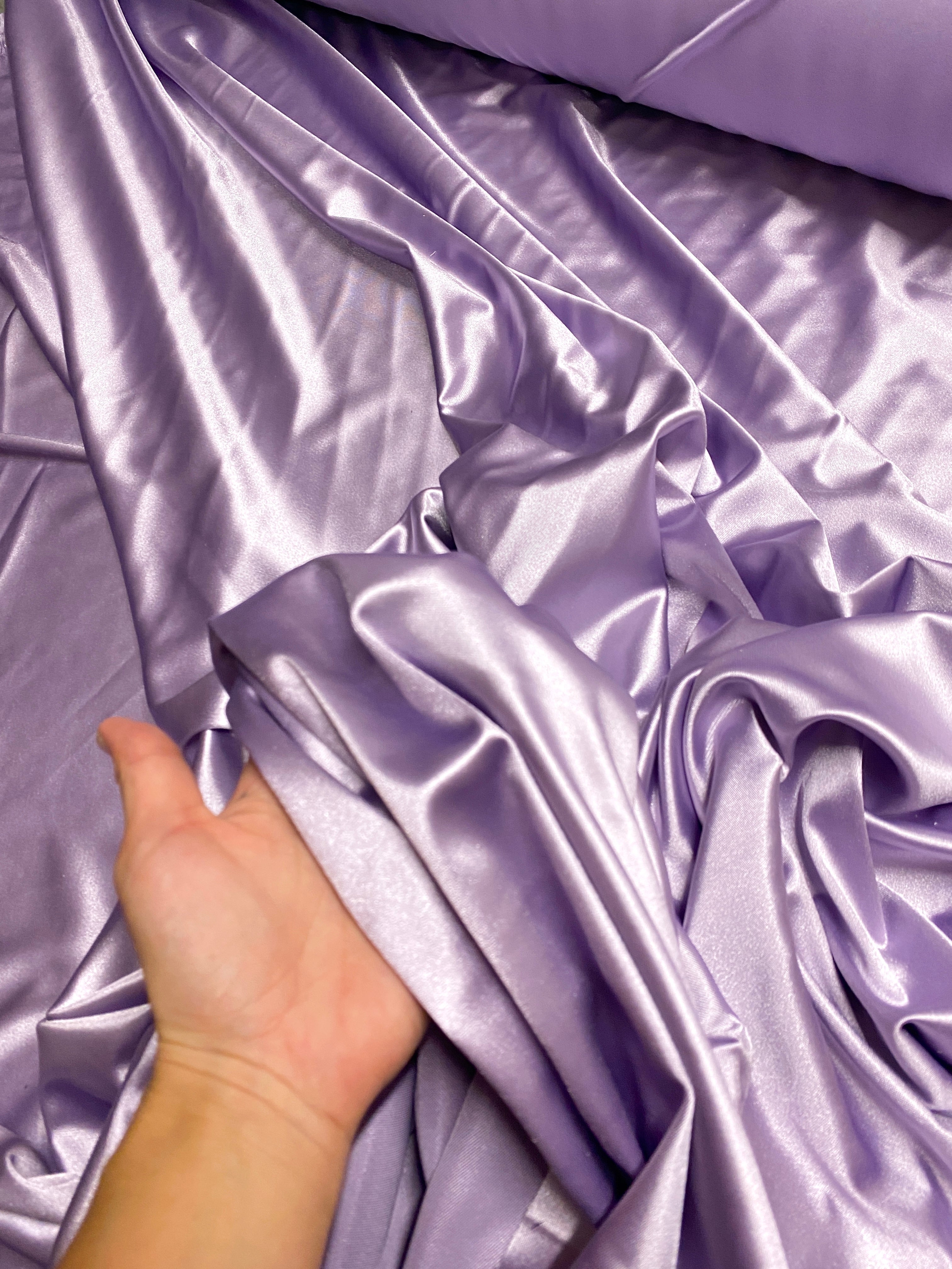 Buy Shiny Finish Milliskin Nylon Spandex Fabric bluish Purple 4