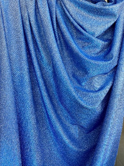 azure blue metallic lurex, Blue metallic lurex, light blue metallic lurex, dark blue metallic lurex, metallic lurex for woman, metallic lurex for bride, metallic lurex on discount, metallic lurex on sale, metallic lurex online