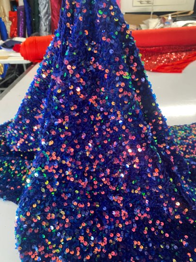 Iridescent Sequin on Velvet, rainbow Sequin on Velvet,  multicolor Sequin on Velvet, shinny Sequin on Velvet, Sequin on Velvet for woman, Sequin on Velvet for bride, Sequin on Velvet for party wear, Sequin on Velvet on discount, Sequin on Velvet in low price, buy Sequin on Velvet online