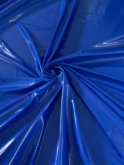 Royal Blue Glossty Stretch Patent Leathe/Latex