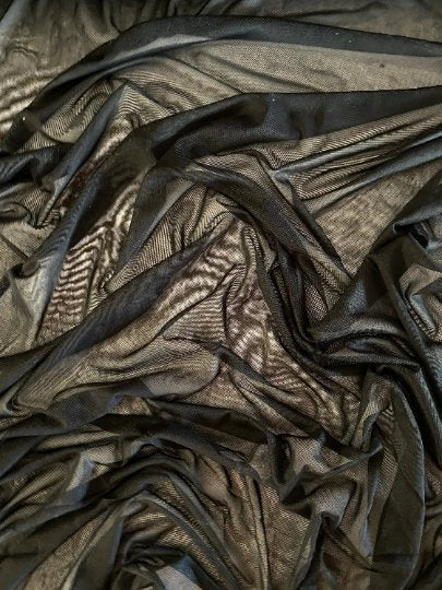 Black Power Mesh Fabric