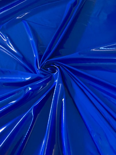 Royal Blue Glossty Stretch Patent Leathe/Latex