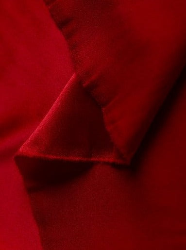 Red Stretch Silk Satin Fabric: Fabrics from Italy, SKU 00074959 at $71 —  Buy Luxury Fabrics Online