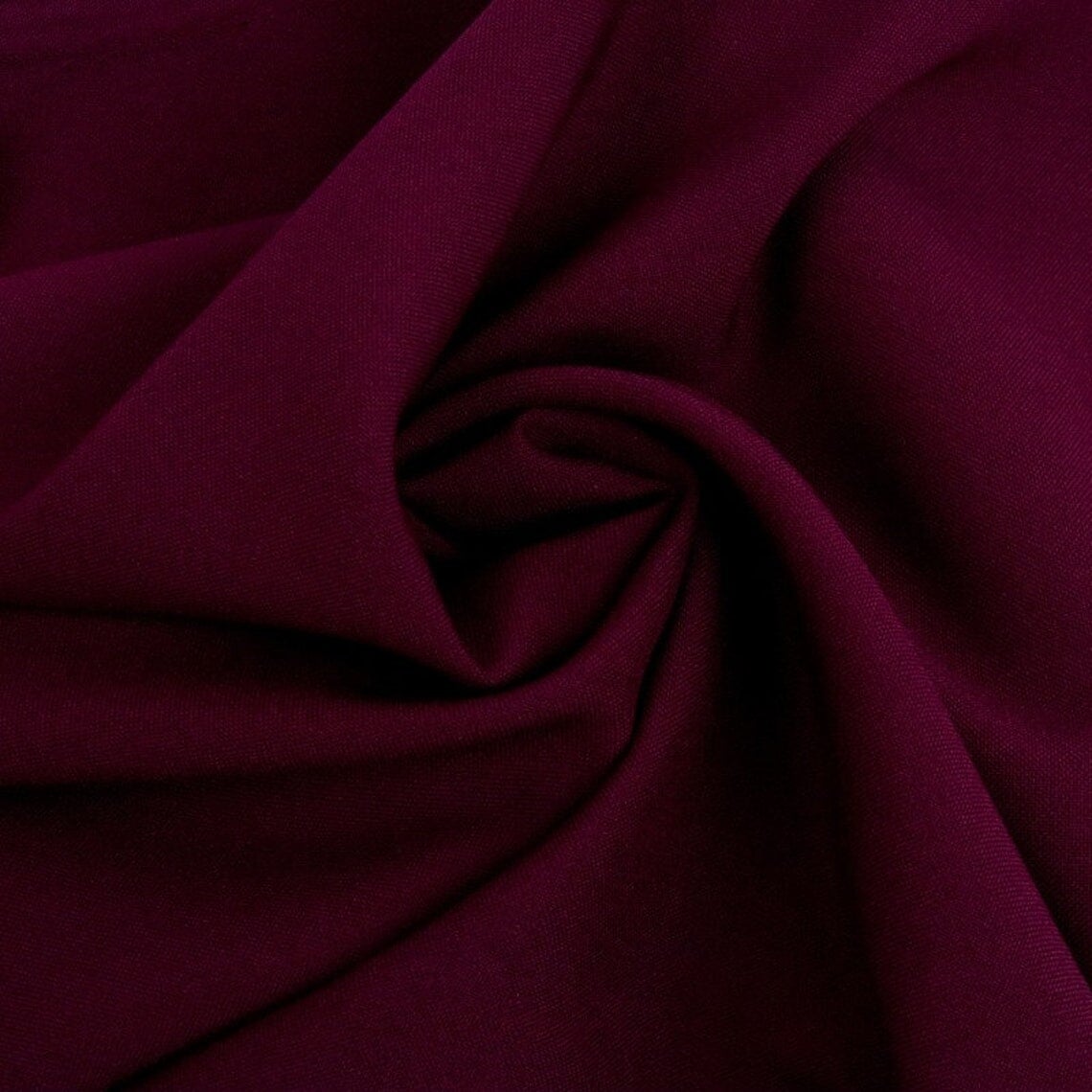 Burgundy Poly Poplin